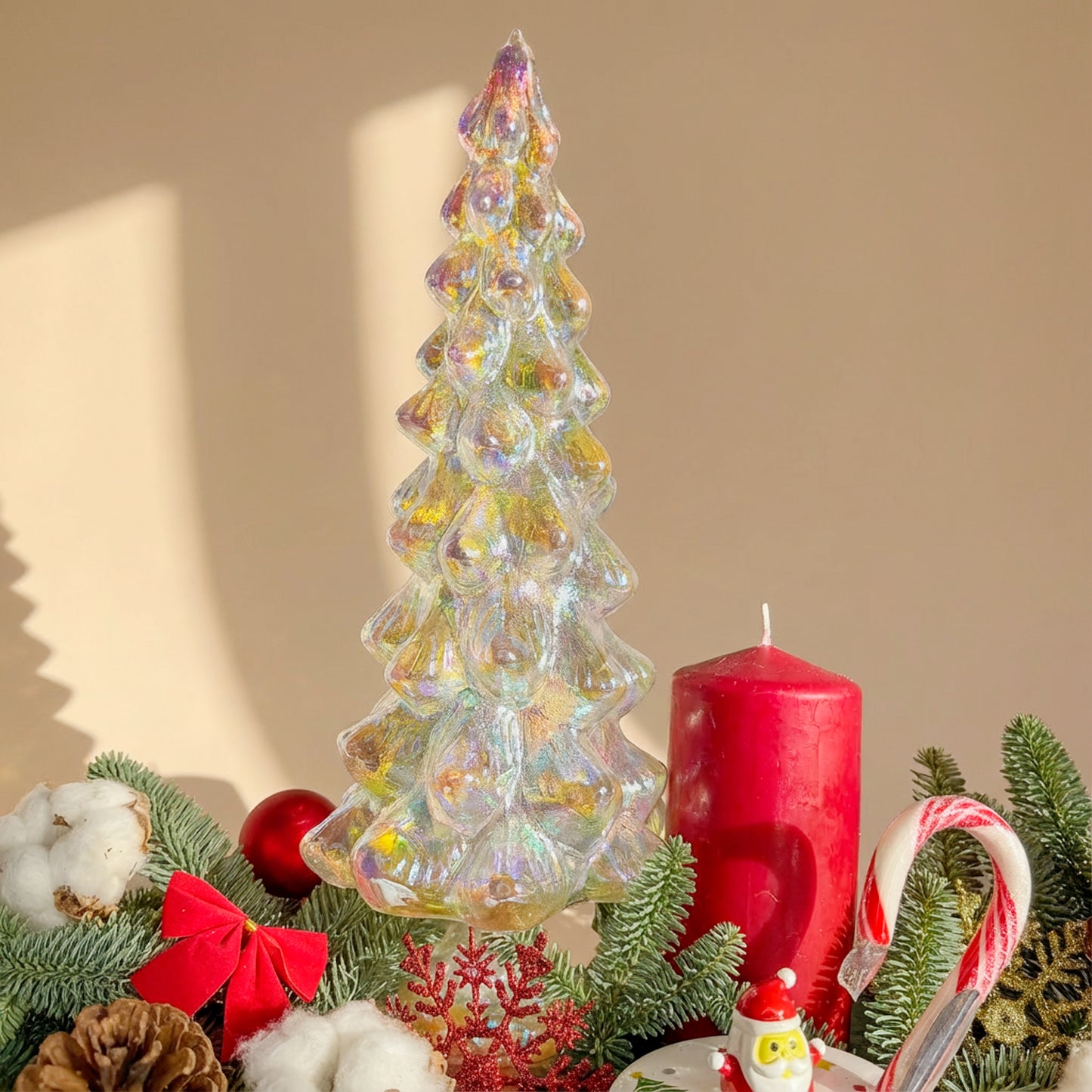 Joyful Evergreen Christmas Gift Box - A Festive Delight