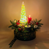 Joyful Evergreen Christmas Gift Box - A Festive Delight