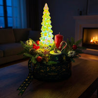 Joyful Evergreen Christmas Gift Box - A Festive Delight