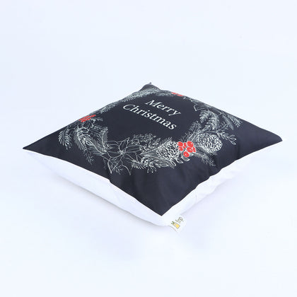 Festive Merry Christmas Cushion - Joyful Greetings Collection