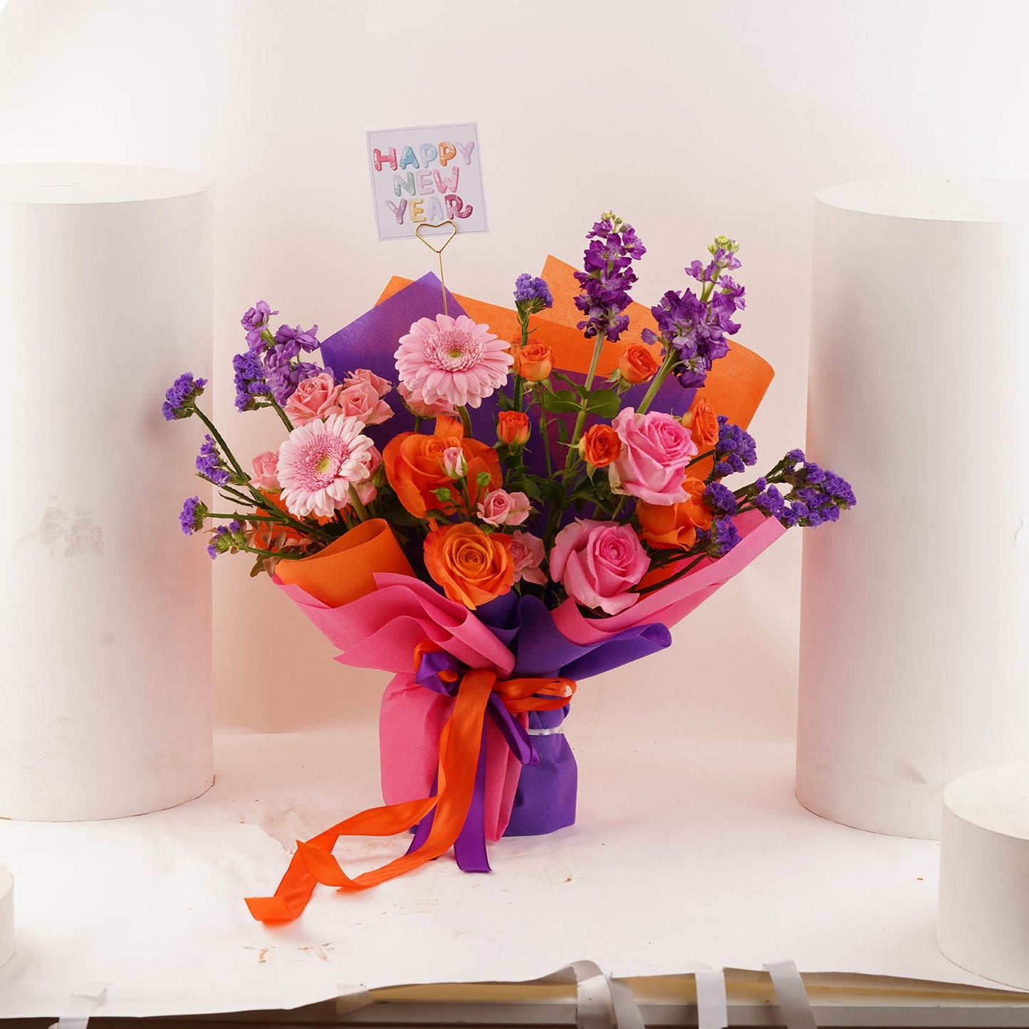 Joyful New Beginnings: Vibrant Floral Celebration