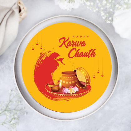 Delicious Karwa Chauth Celebration Chocolate Cake - Half Kg