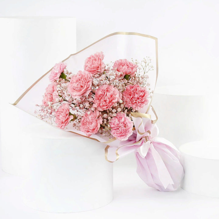 10 Pink Carnation Bouquet