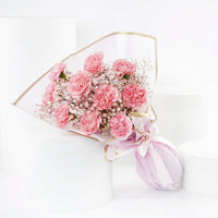 10 Pink Carnation Bouquet
