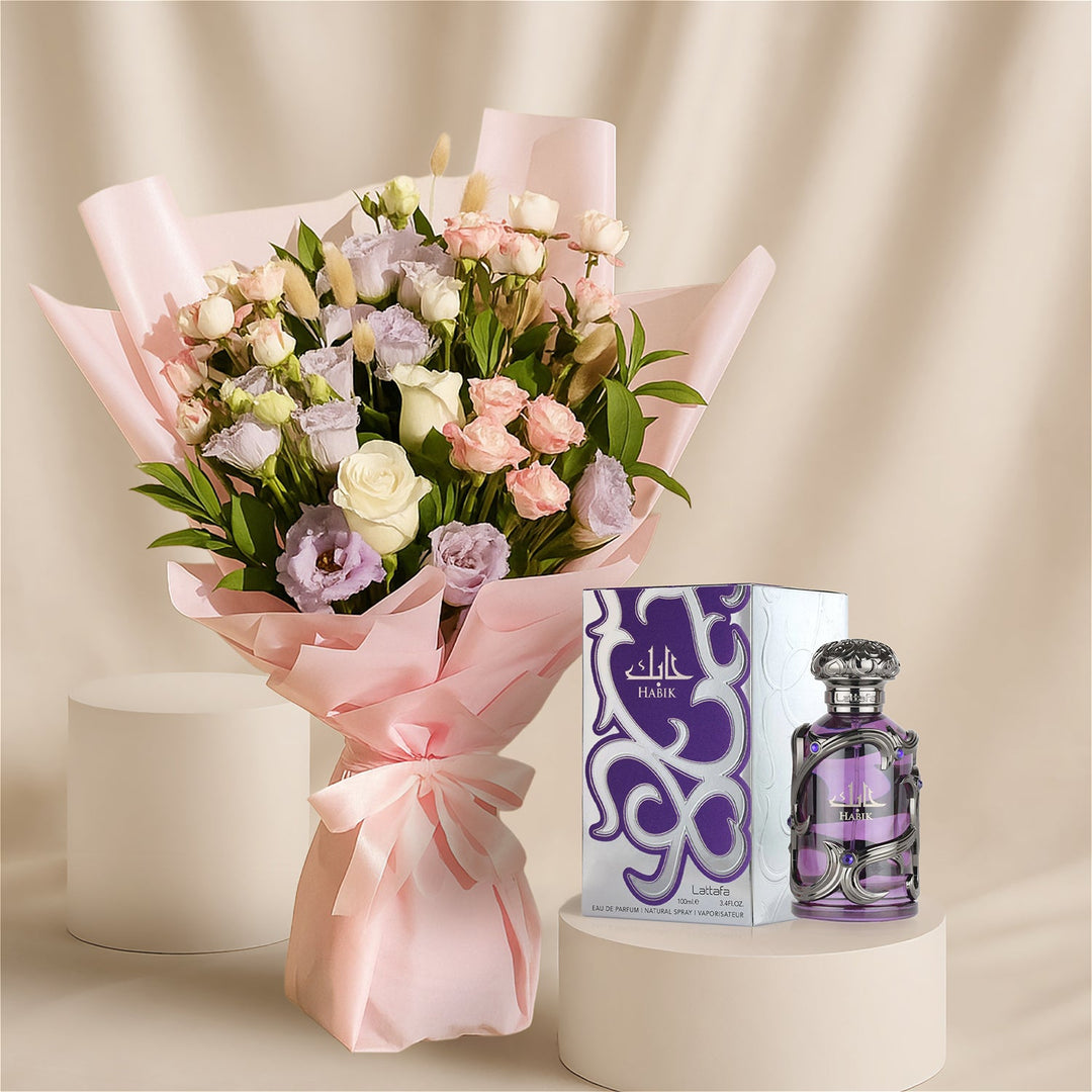 Lavender Smoke & Roses Gift Set: Elegance in Bloom and Fragrance
