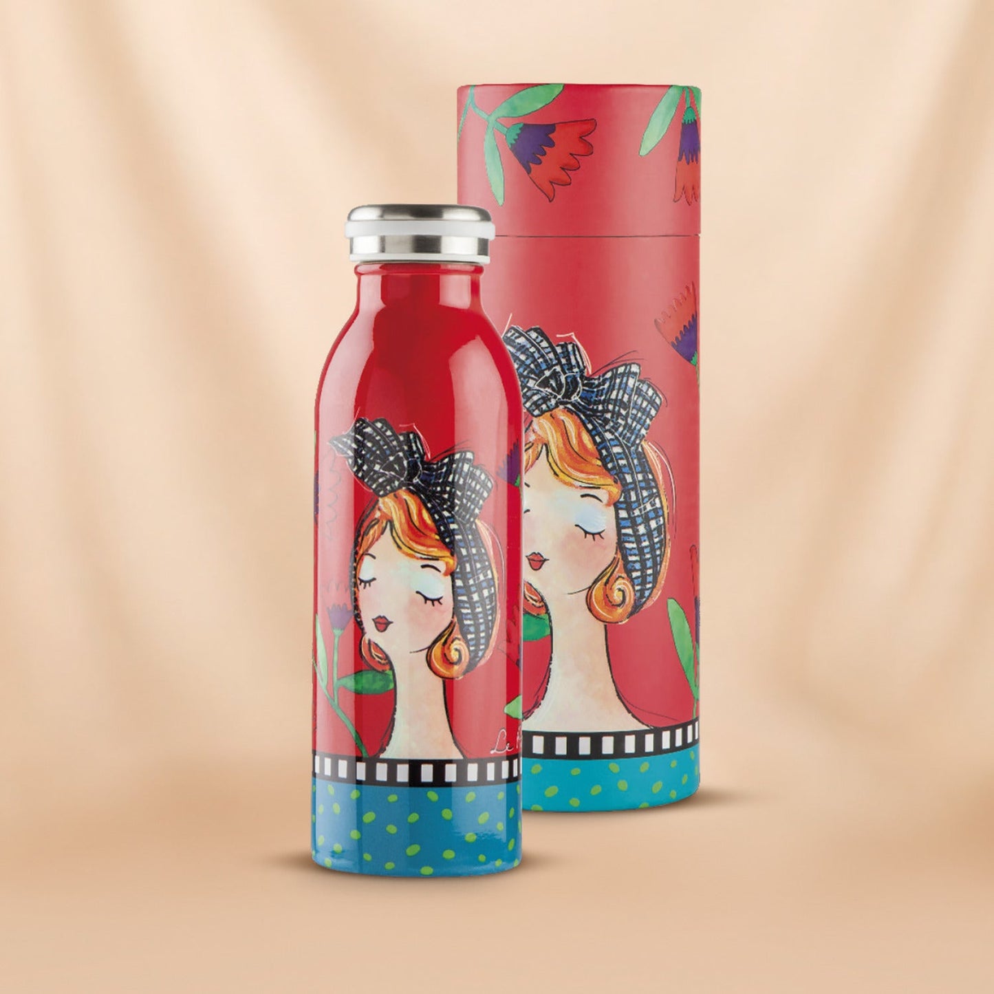 Le Pupazze Water Bottle 500ml | Red