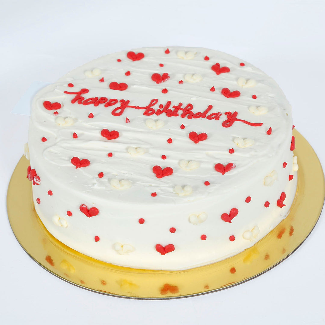 كعكة القلوب الصغيرة المخملية الحمراء - مثالية لأعياد الميلاد