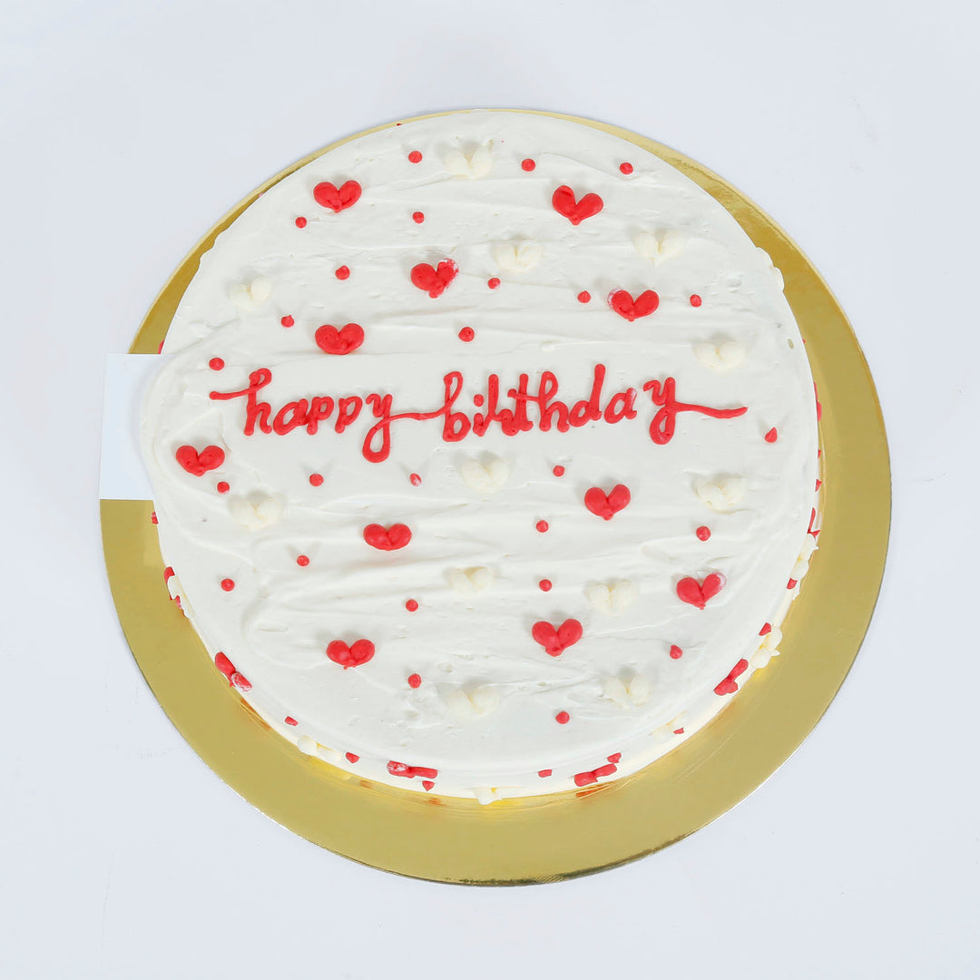 كعكة القلوب الصغيرة المخملية الحمراء - مثالية لأعياد الميلاد