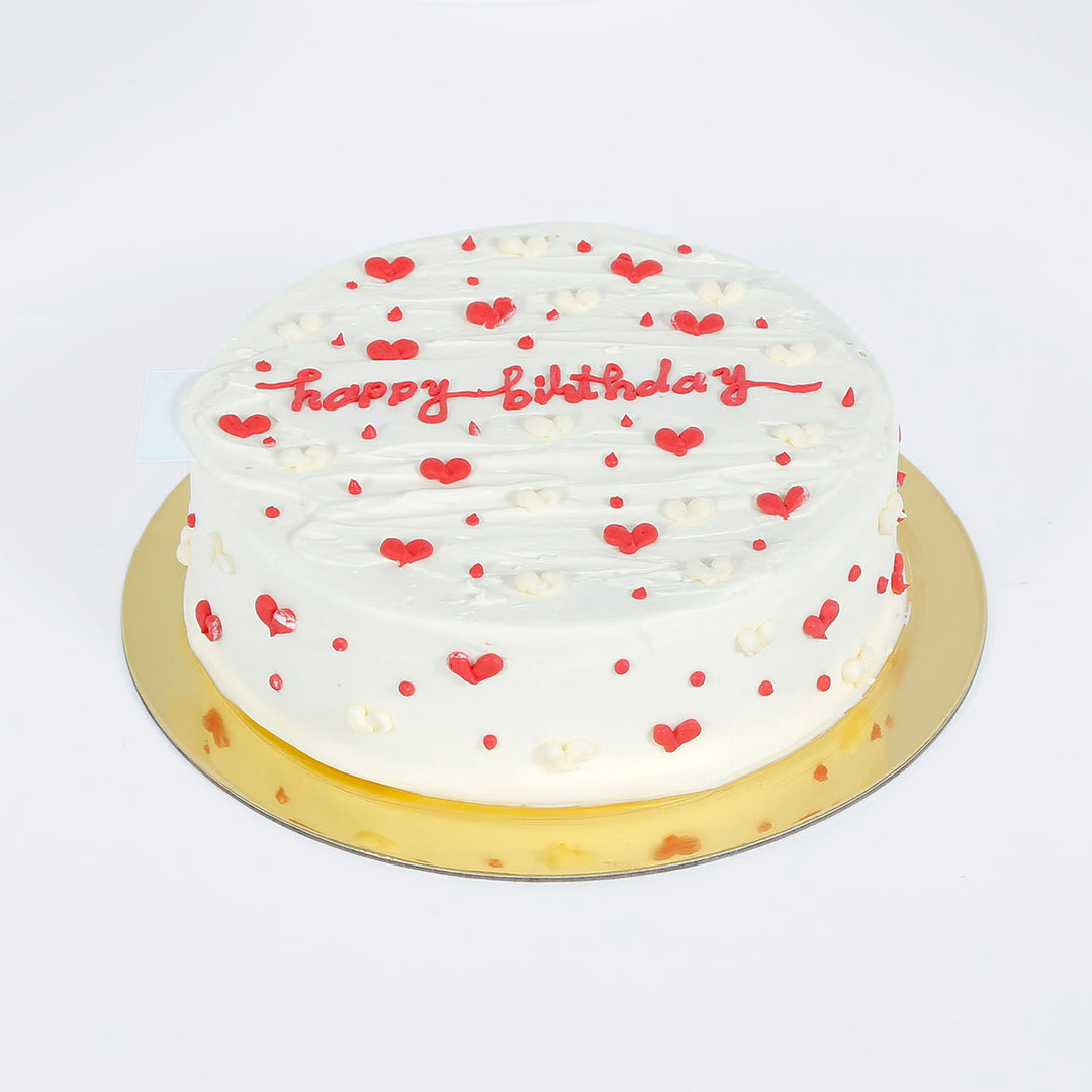 كعكة القلوب الصغيرة المخملية الحمراء - مثالية لأعياد الميلاد