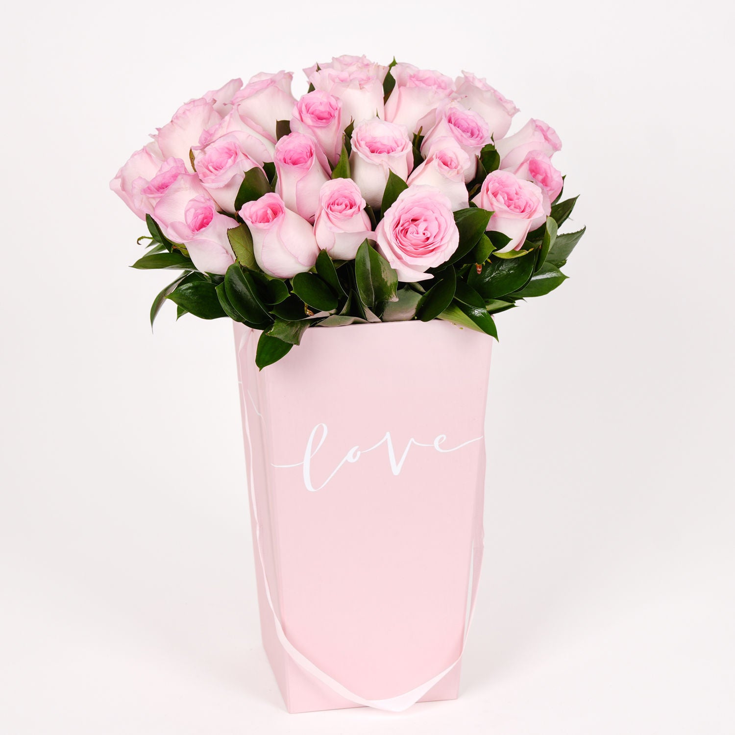 Love Expression with Pink Roses