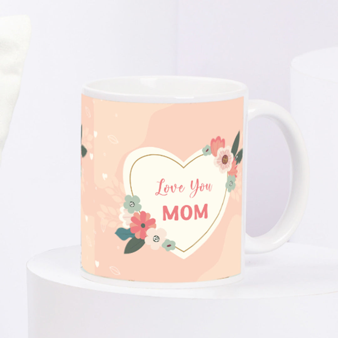 Heartfelt 'Love You Mom' Cushion & Mug Gift Set - Perfect for Mother's Day