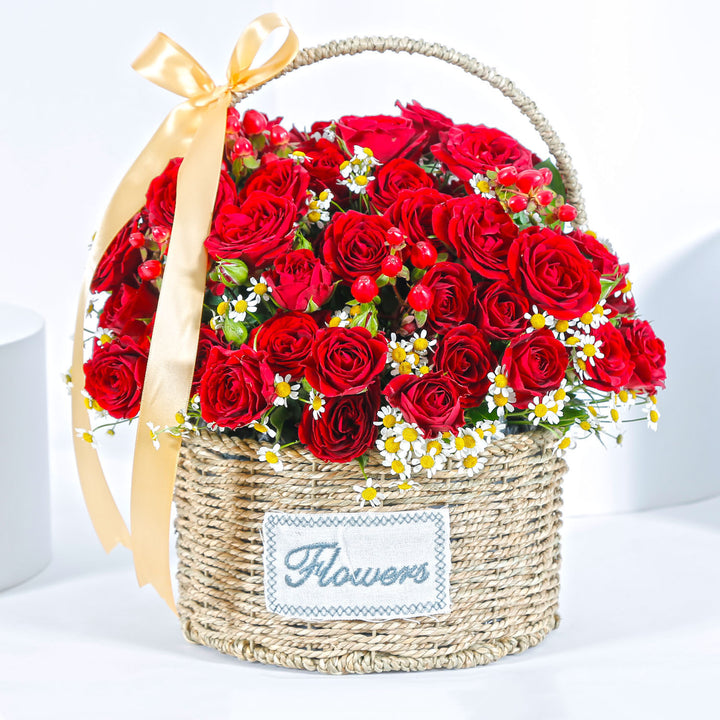 Love Roses Basket