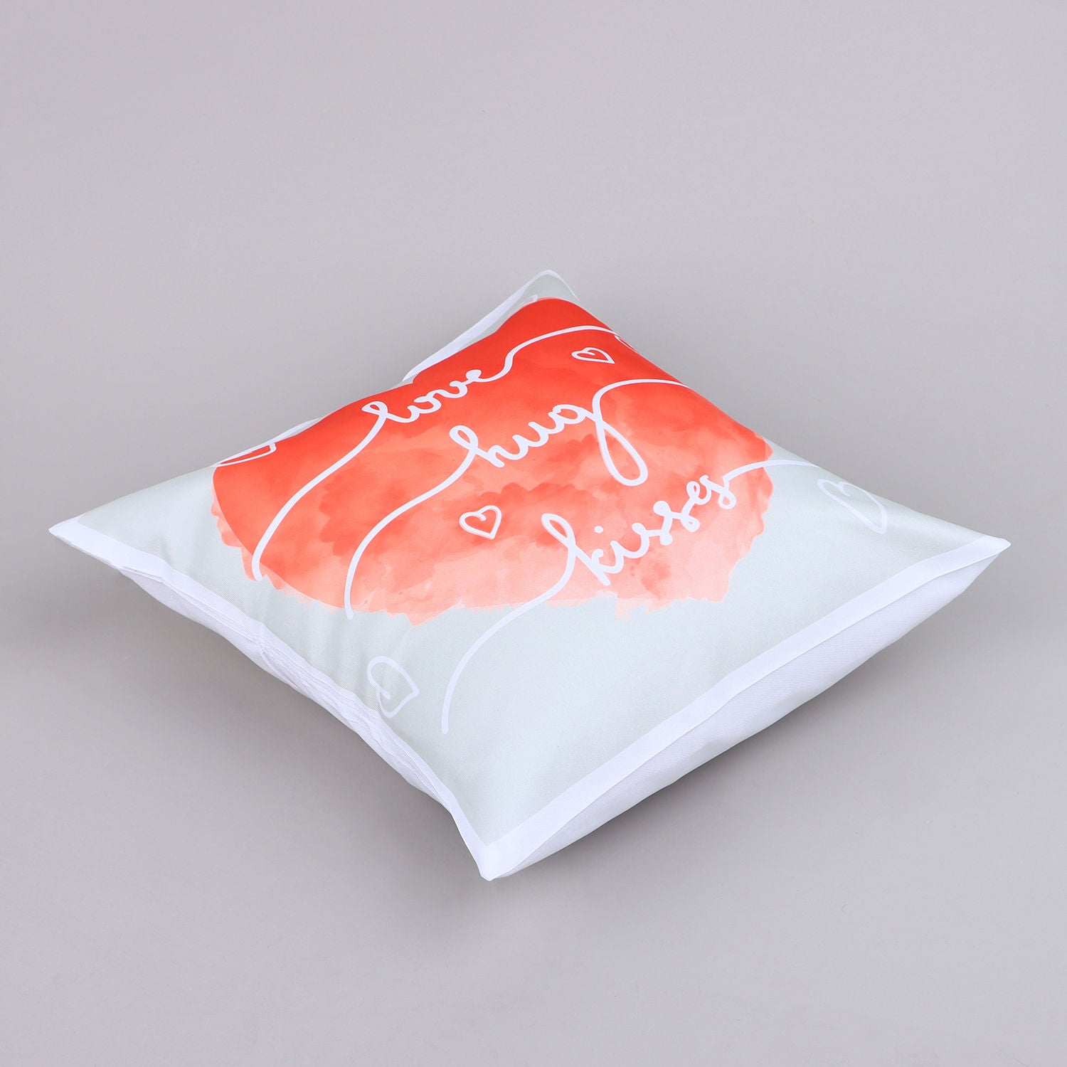 Love Hug Kisses Valentine Cushion