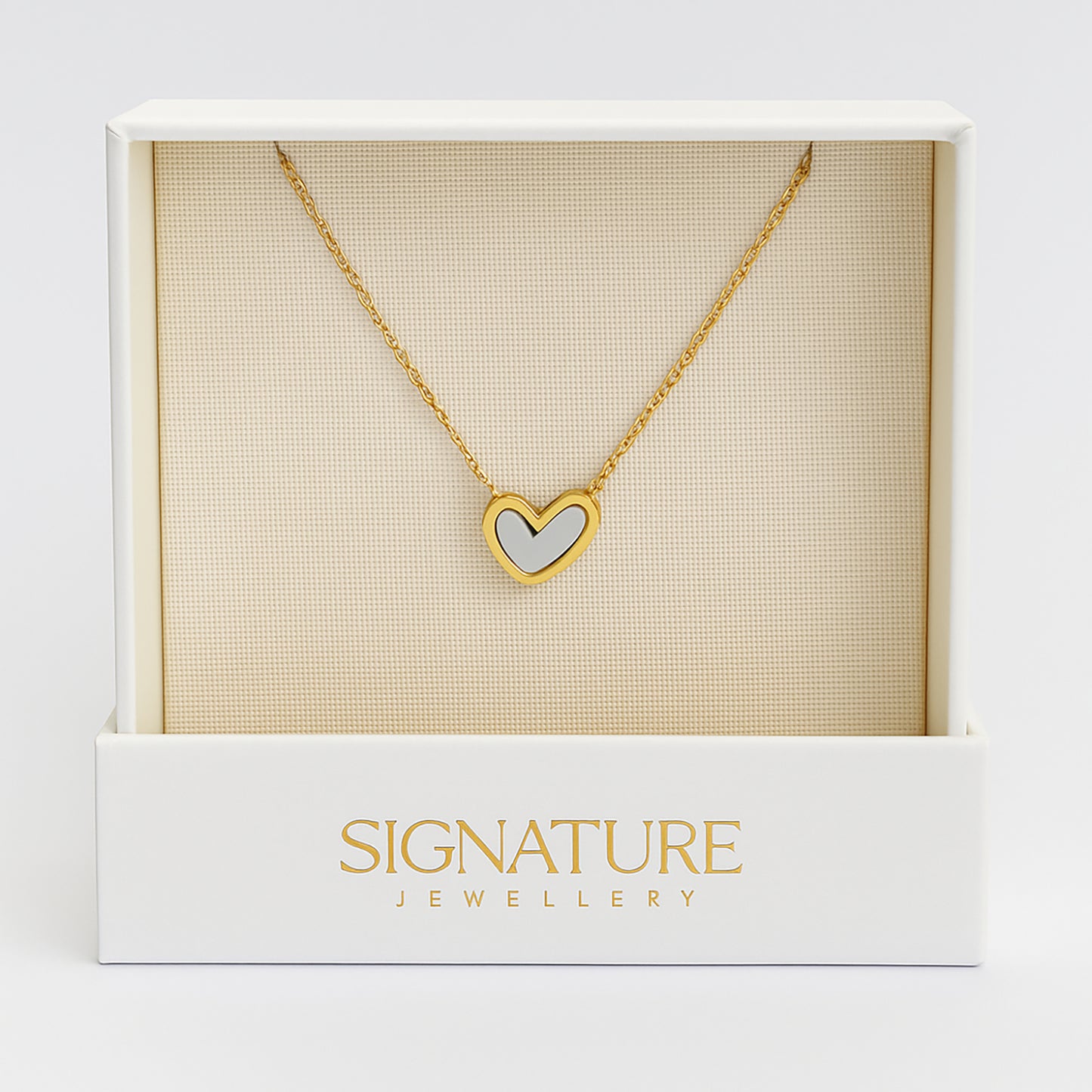 “Love in Bloom” Heart Pendant & Glass Dome Floral Gift Set