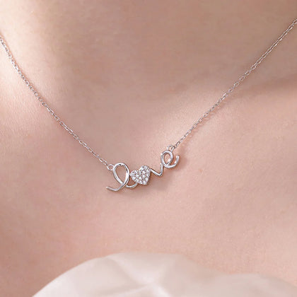 Love Sparkle Necklace | 925 Sterling Silver