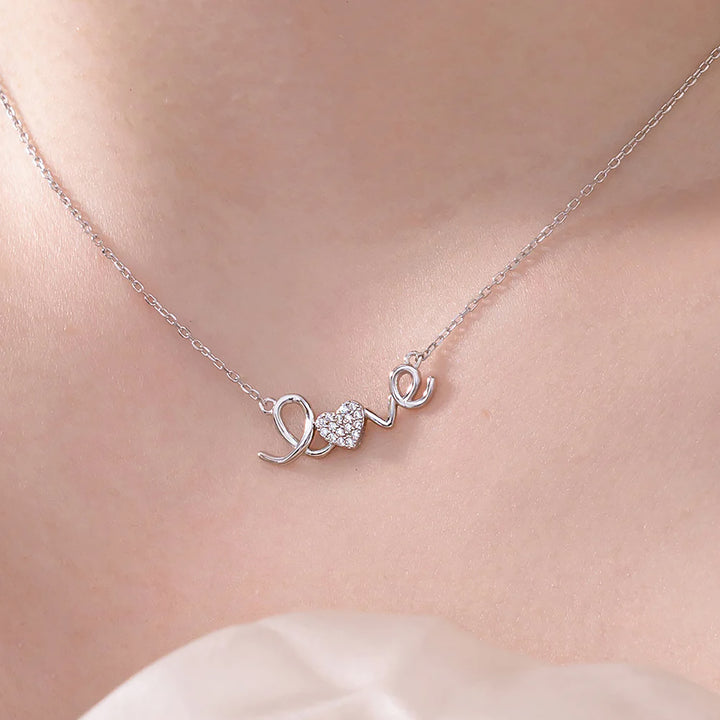 Love Sparkle Necklace | 925 Sterling Silver