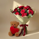 Romantic Red Roses & Cuddly Teddy Gift Set