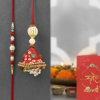 Rakhi Lumba Set N Pineapple Cake Combo Half Kg