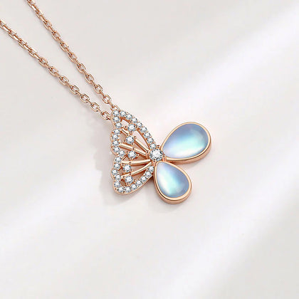 Luna Bloom Butterfly Necklace | 925 Sterling Silver by Signature