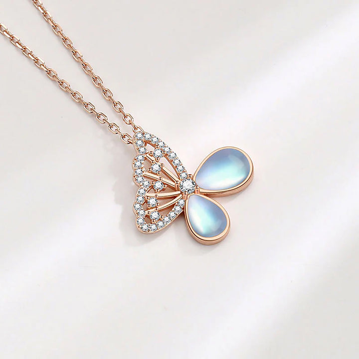 Luna Bloom Butterfly Necklace | 925 Sterling Silver by Signature