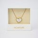 Luxe Mother of Pearl Heart Necklace by Signature Jewelry - Timeless Elegance