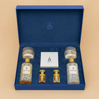 صندوق الكريستال الفاخر من الغوالي - مجموعة عطور فاخرة