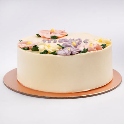 Mama's Floral Celebration Chocolate Cake - Perfect for Cherished Moments
