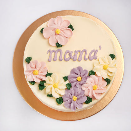 Mama's Floral Celebration Chocolate Cake - Perfect for Cherished Moments