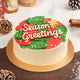 Festive Season's Greetings Chocolate Cake