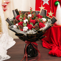 Festive Merry Berry Floral Bliss Arrangement