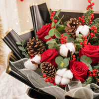 Festive Merry Berry Floral Bliss Arrangement