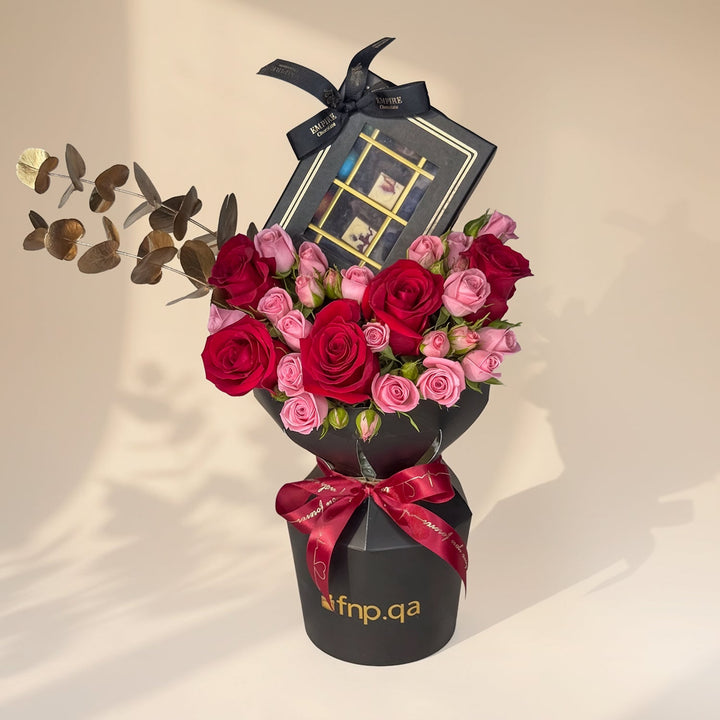 زهور وحلويات عيد الميلاد السعيدة