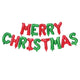 Merry Christmas Foil Balloon Banner
