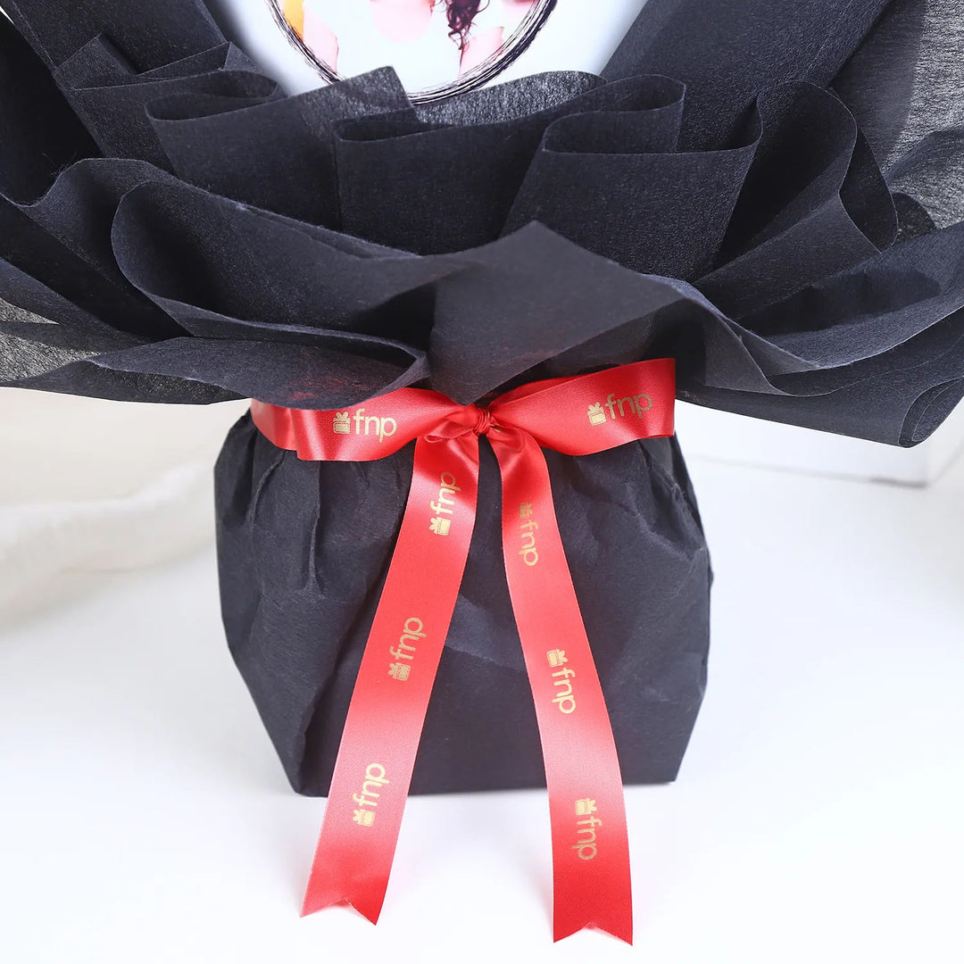Midnight Roses of Love: Exquisite Floral Bouquet for Your Better Half