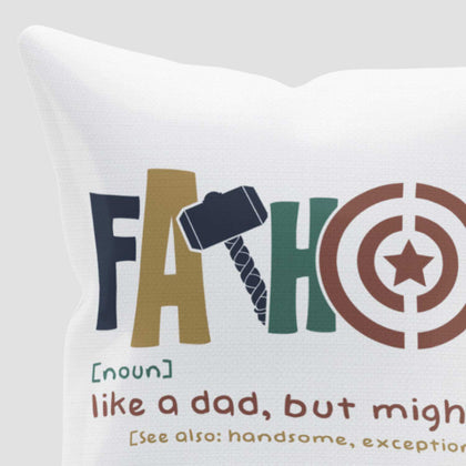 Mightier Dad Cushion and Mug Set - Perfect Gift for Super Dads