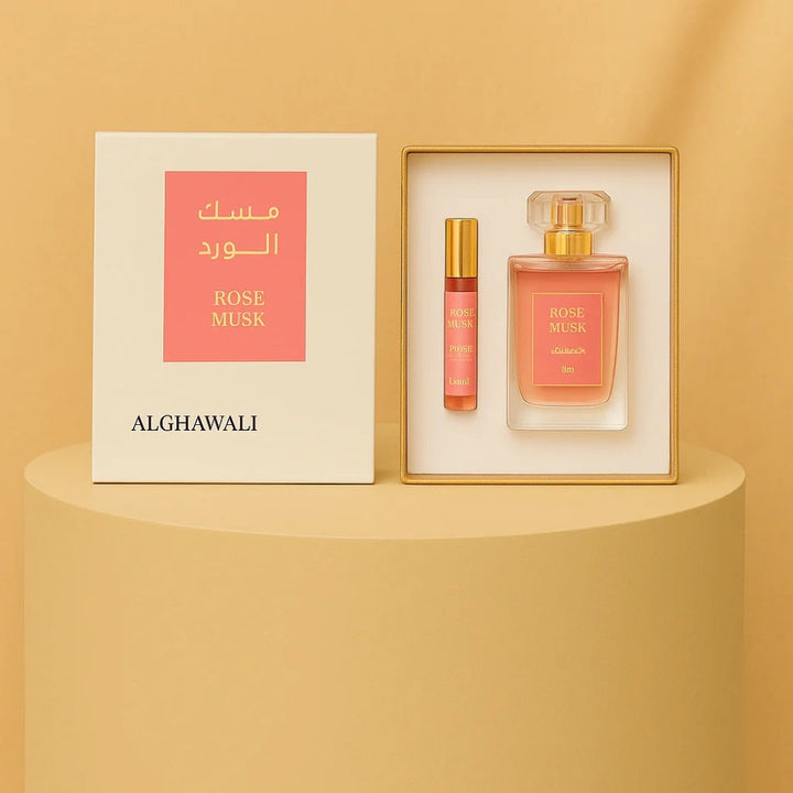 Luxurious Mix Flower Arrangement with Rose Musk Perfume