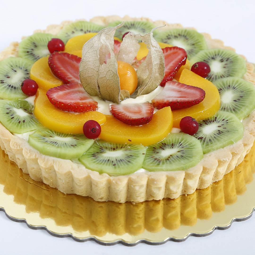 تورتة الفانيليا بالفواكه المشكلة الرائعة