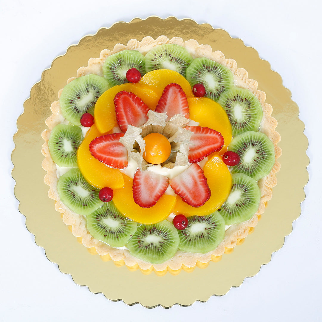 تورتة الفانيليا بالفواكه المشكلة الرائعة