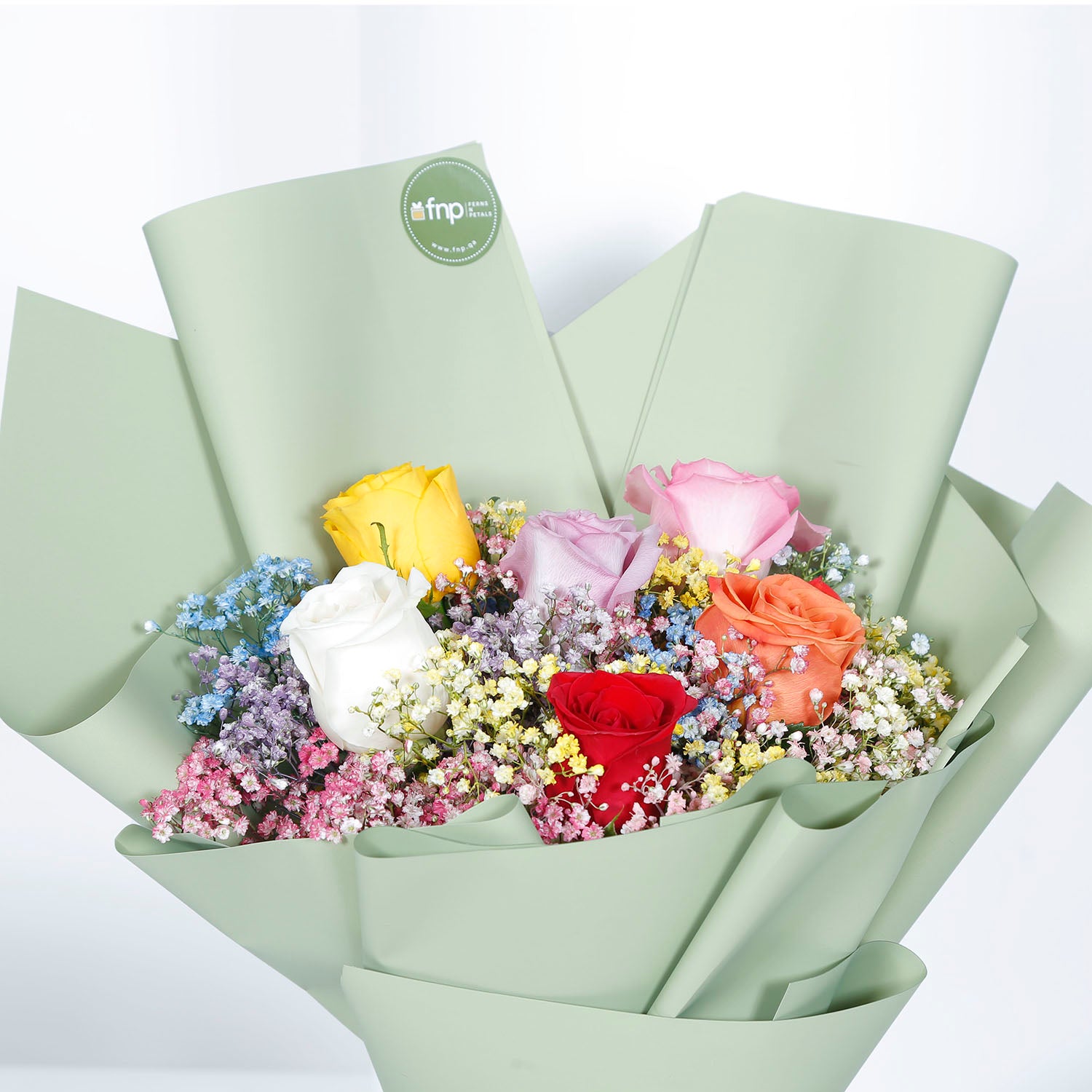 Mixed Color Roses Bouquet