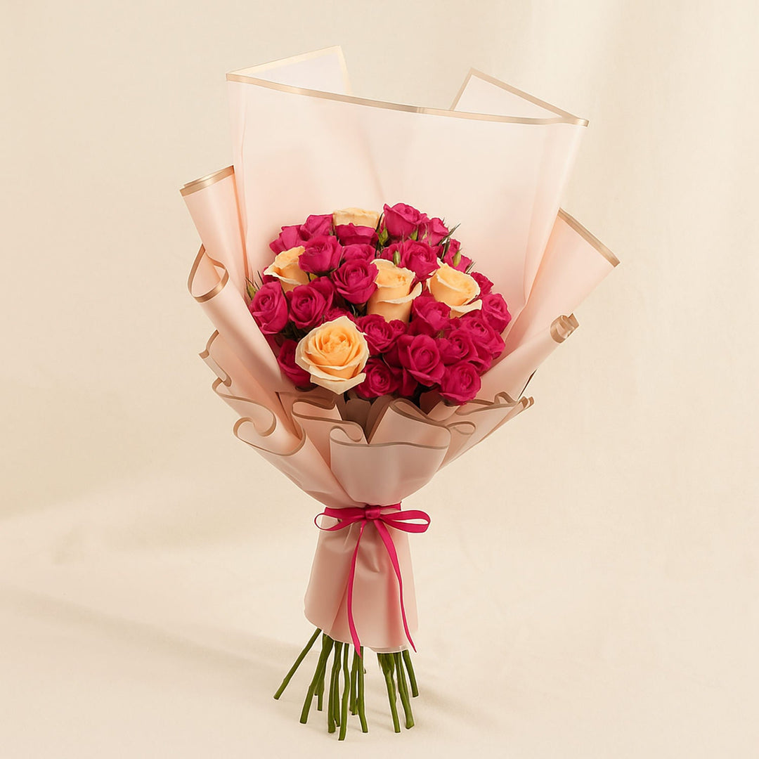 Elegant Bouquet: Moments in Roses Bloom