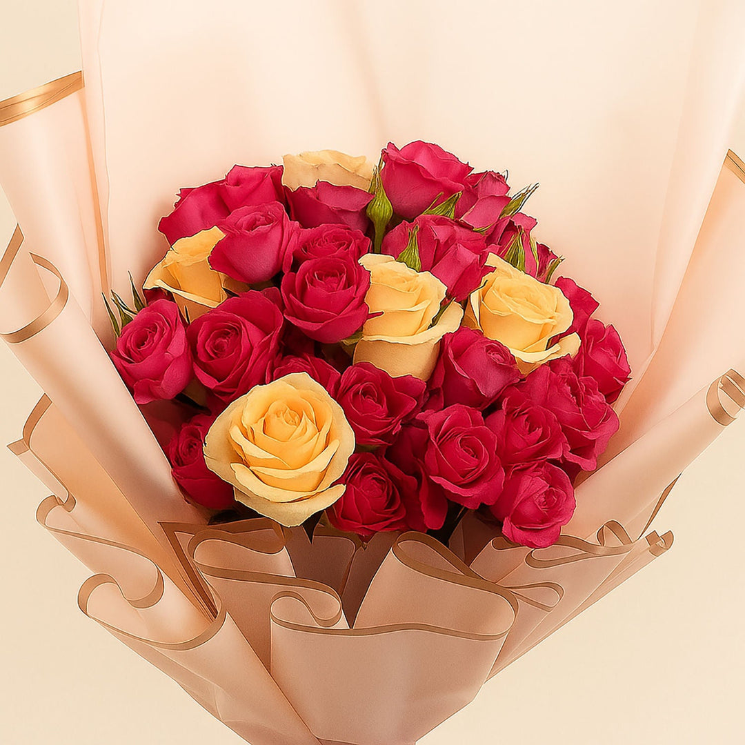 Elegant Bouquet: Moments in Roses Bloom