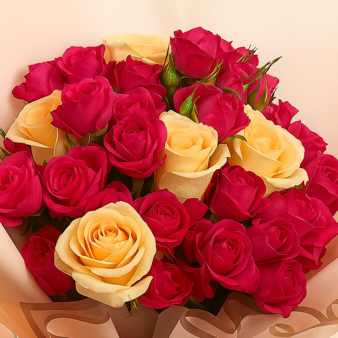 Elegant Bouquet: Moments in Roses Bloom