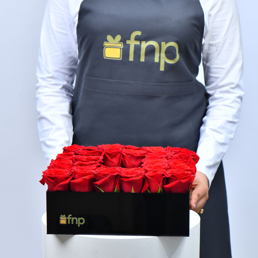 Luxurious Mont Blanc Legend Box with Red Roses