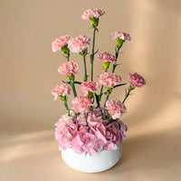 Elegant Mother's Blush Garden Arrangement