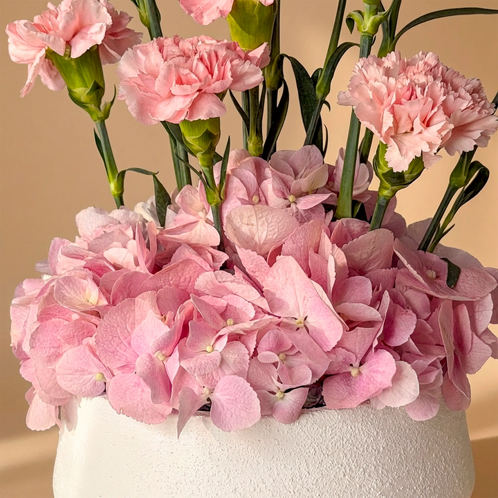 Elegant Mother's Blush Garden Arrangement