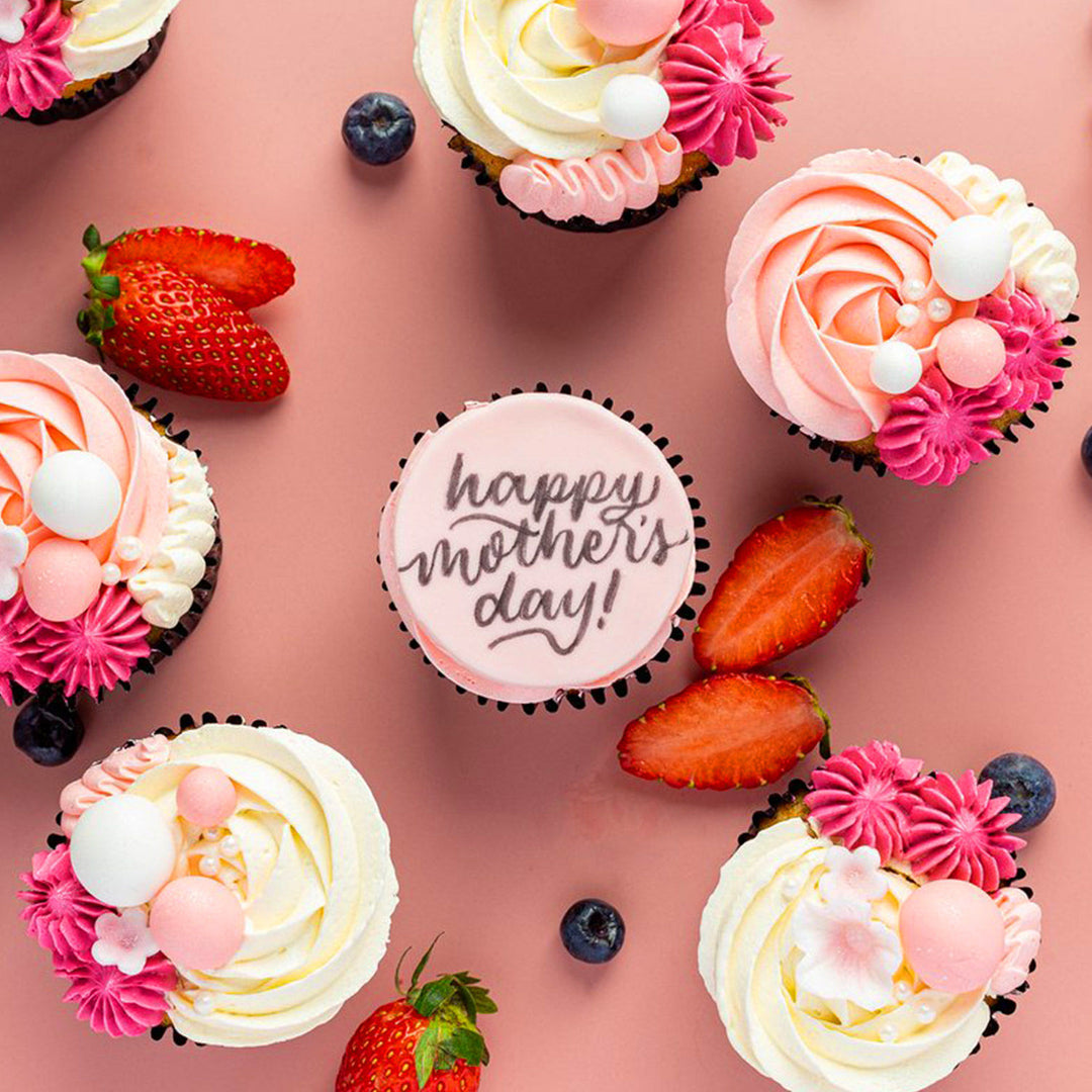 Delightful Mother's Day Red Velvet Cupcakes - Box of 6