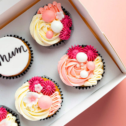 Delightful Mother's Day Red Velvet Cupcakes - Box of 6