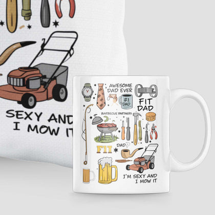 Multi-Talented Dad Gift Set - Cushion and Mug for the Awesome Dad
