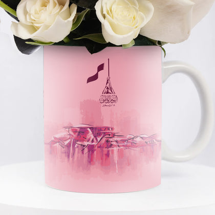 Elegant National Day Floral Mug Arrangement
