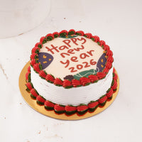 Festive New Year Celebration Cake 2026 - Delicious & Decorative